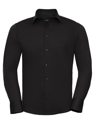 RUS-0R946M0-Men's Long Sleeve Fitted Stretch Shirt